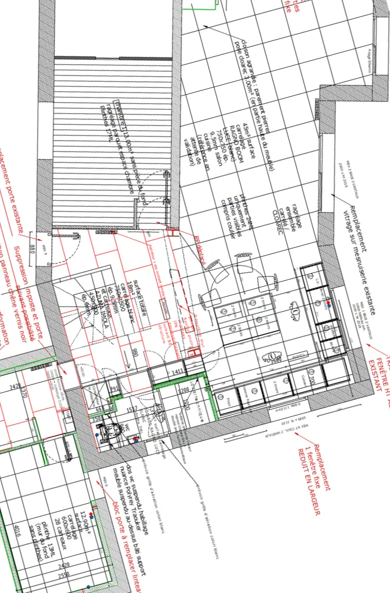 rénovation complète maison - plan