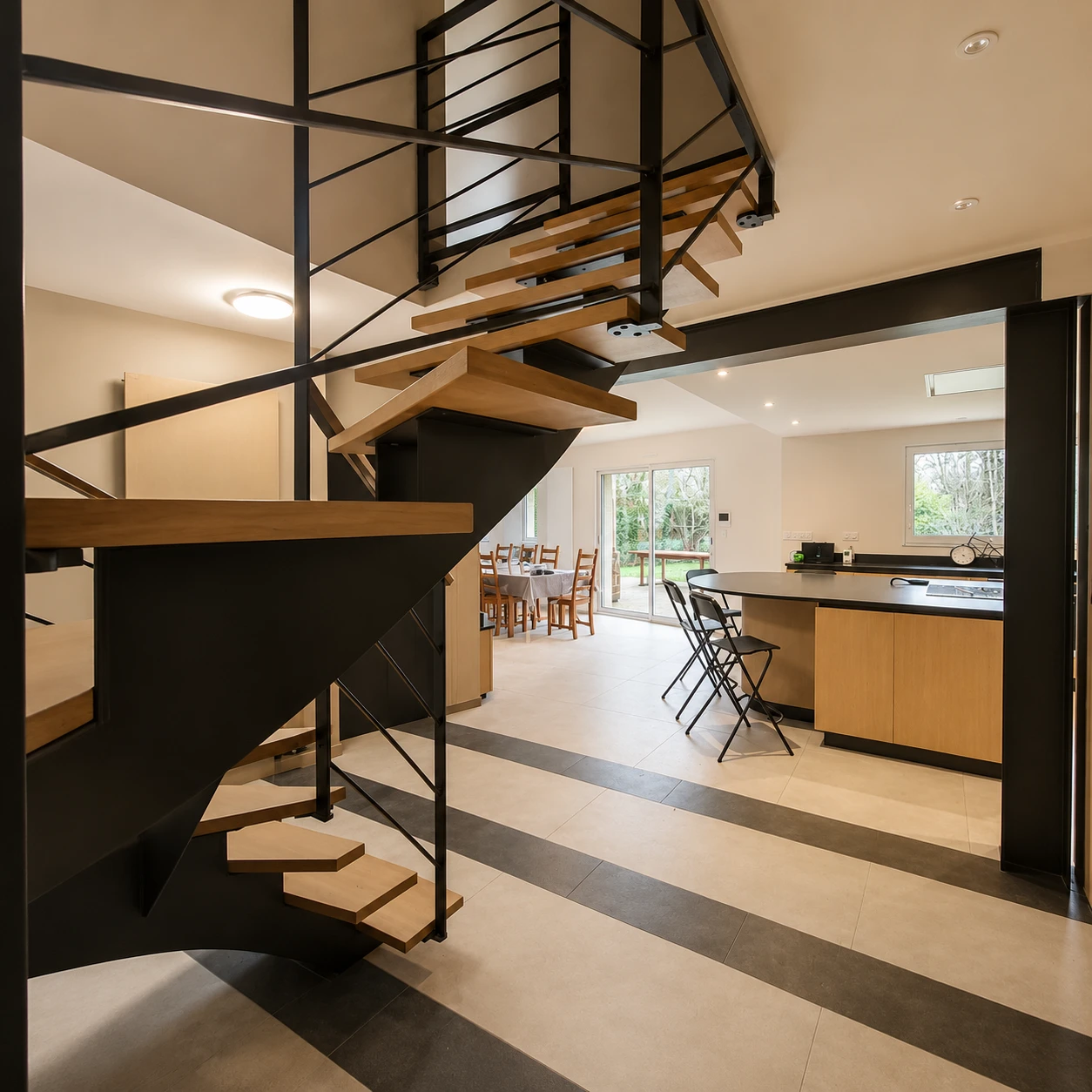 Rénovation complète d'une maison individuelle- escalier