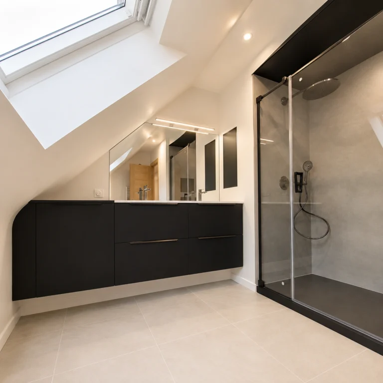 Rénovation complète d'une maison individuelle- salle d'eau
