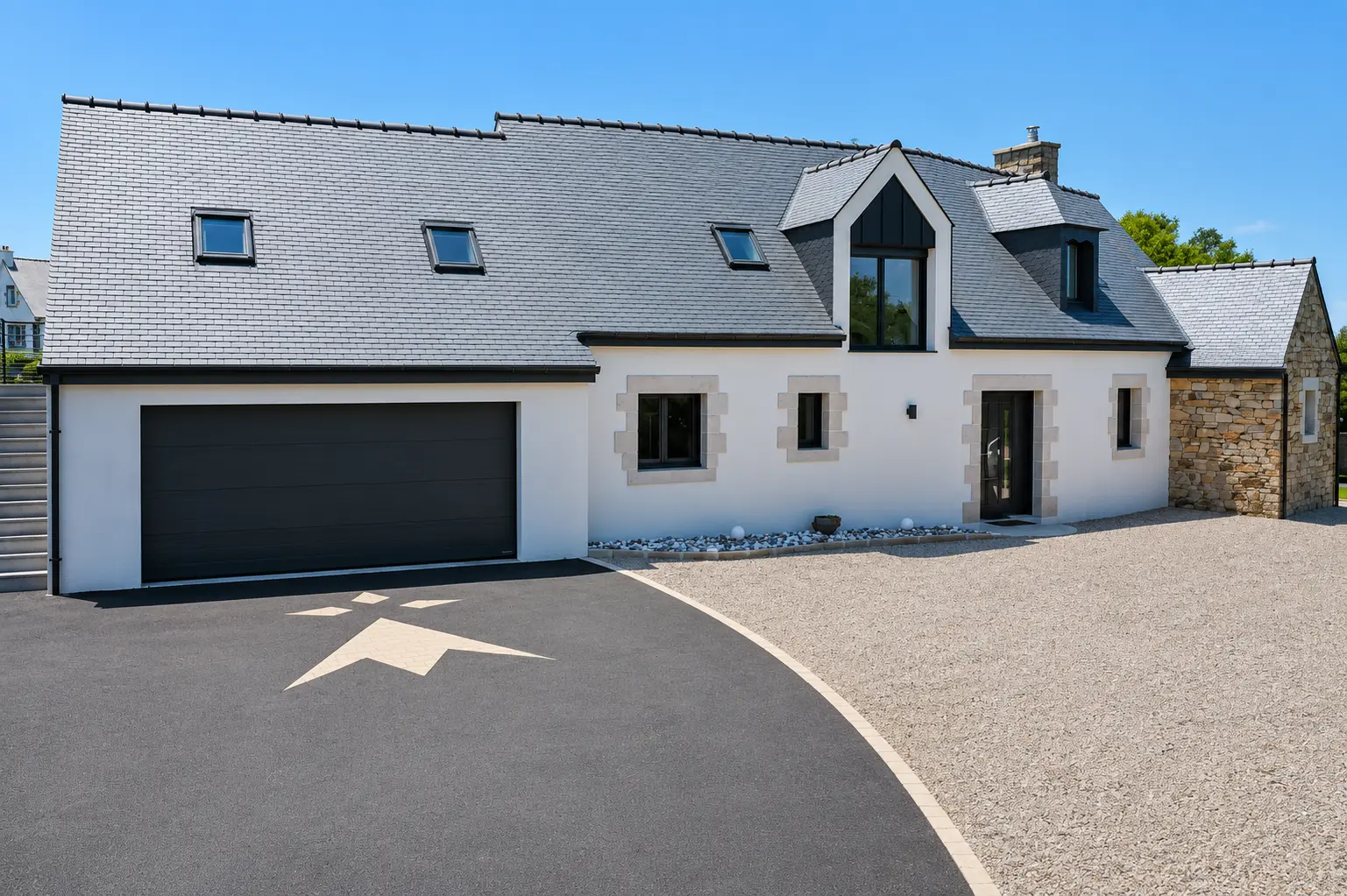 construction maison neuve - garage attenant