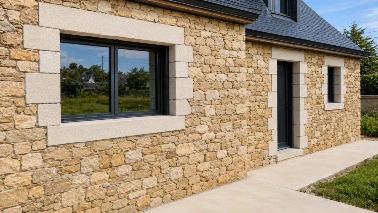 construction maison neuve - pierre de taille