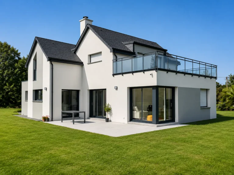construction maison neuve - trebeurden pieces de vie
