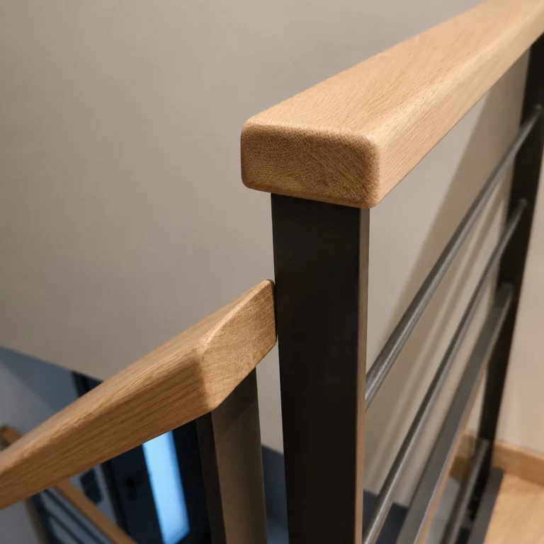 rénovation complète maison - escalier metal
