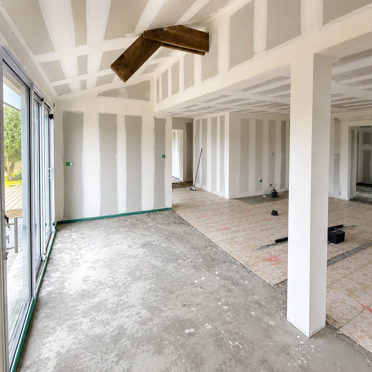 renovation complète maison - piece vie